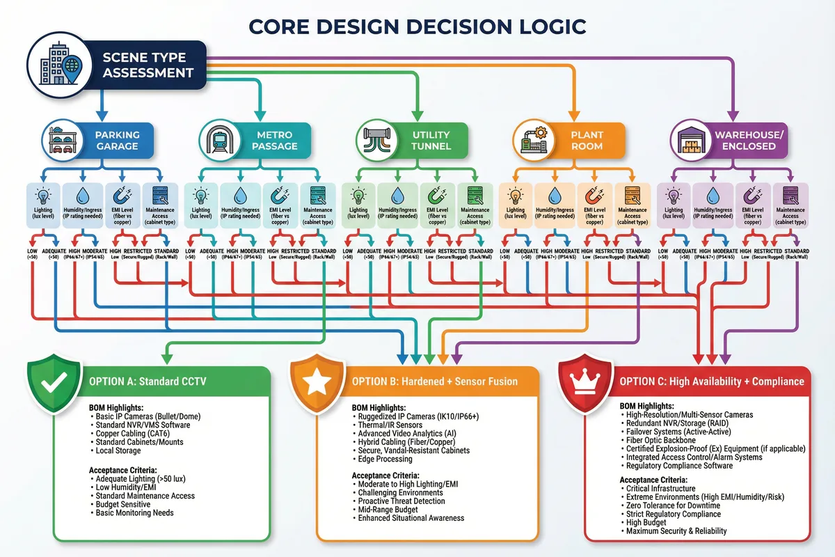 Core Design Decision Logic Tree
