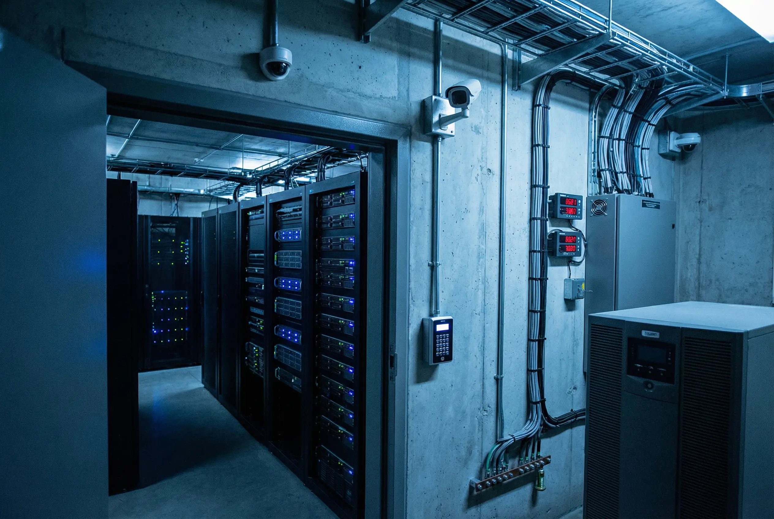 Underground Server Room Security Surveillance